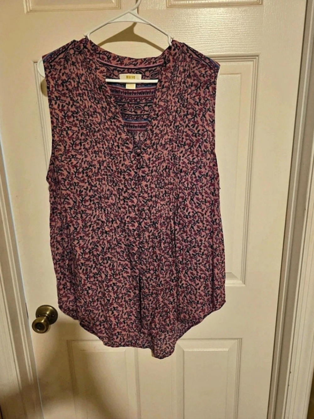 Maeve Floral Pink Floral Tunic Like New